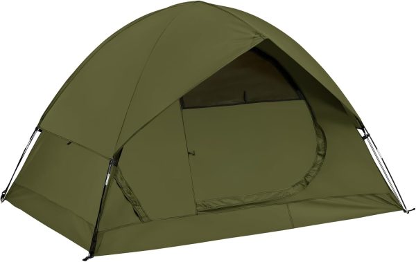 Spacious Waterproof 2/4 Person 4-Season Tent with Big Rain Fly – Versatile Outdoor Camping Tent for Hiking, Backpacking, and Festivals – Easy Setup & Durable Design
