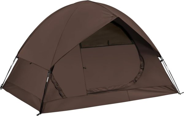 Spacious Waterproof 2/4 Person 4-Season Tent with Big Rain Fly – Versatile Outdoor Camping Tent for Hiking, Backpacking, and Festivals – Easy Setup & Durable Design