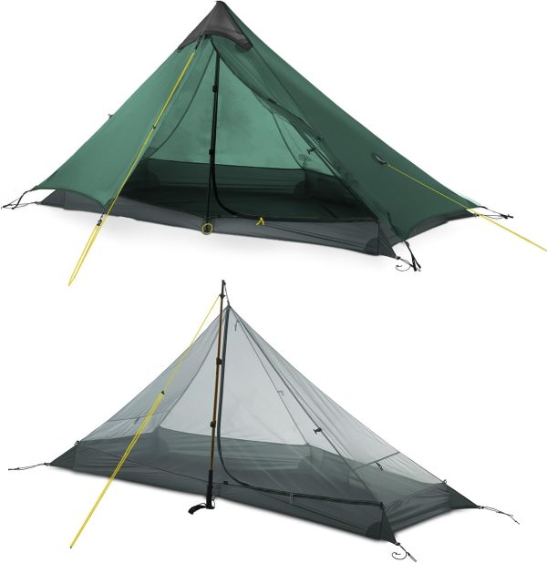 Ultralight Tent 3-Season Backpacking Tent for 1-Person or 2-Person Camping, Trekking, Kayaking, Climbing, Hiking