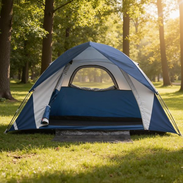 Camping Tent for 1/2 Person, Waterproof Tents for Camping Easy Up Tent Outdoor Tents for Small Families Festivals Adults Kid Outdoor Activities Backpacking Hiking Backyard Graduation Barbecue Party