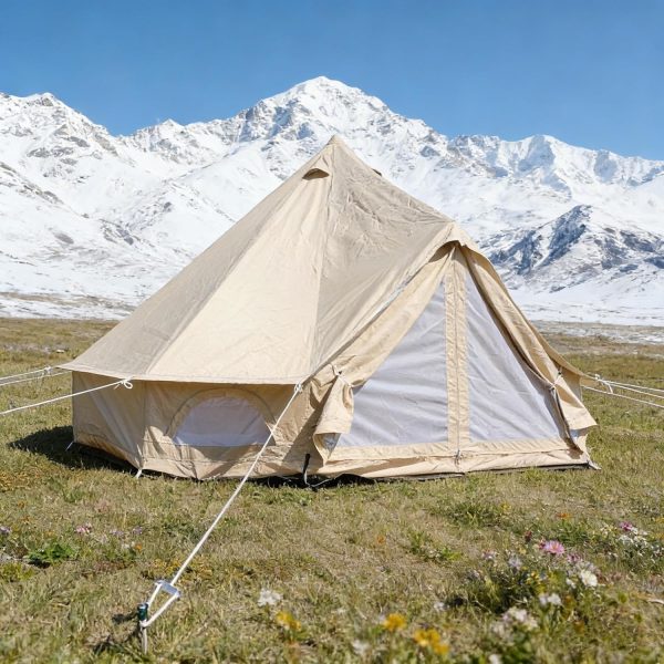 300D Oxford 4/5m Tent -Premium Breathable Mesh Design for 3-Season Camping & Outdoor Adventures